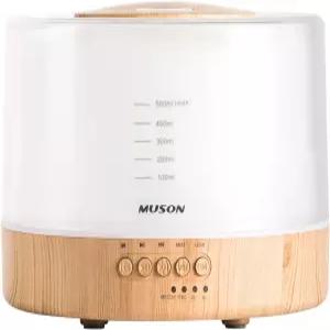 아로마테라피용 뮤슨 에센셜 오일 디퓨저 사운드 머신 콤보 내추럴 음악과 따뜻한 밤 조명 자동 차단