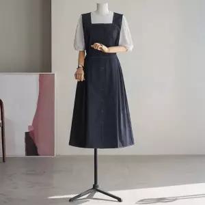 (안나앤플러스) 벨트 나시 데님 원피스[드레스ED334] 빅사이즈