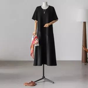 (안나앤플러스) 미엘느 배색 원피스[드레스EFC52] 빅사이즈