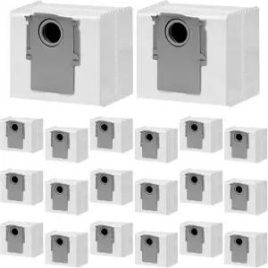 로보락 Q7 M5 S8 프로 울트라 맥스 Q8 Q5 Q10 S5 S7 로봇용 20팩 업그레이드 활성탄 먼지봉투 3.6L