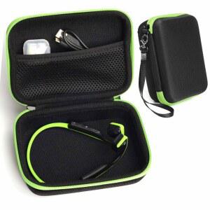 [미국배송] SHOKZ 오픈런 오픈런 프로 미니 오픈무브 오픈컴 애프터쇼크스 에어로펙스 트렉츠 트렉츠 에어 블루츠 2 2S용 보호 케이스; KSCAT(그린 지퍼 포함 블랙)