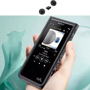 소니 워크맨 NW-ZX500 케이스 더스트 플러그(블랙)가 있는 벤크스 플렉시블 소프트 슬림 보호 피부 커버