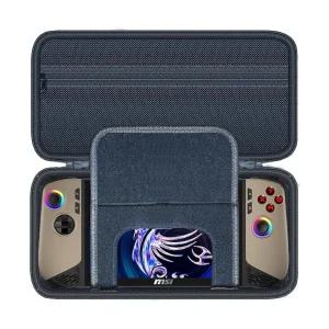 MSI 클로 8 AI / 레노버 레지옹 Go S 게이밍 콘솔용 와나이하 하드 케이스 블랙 EVA 쉘 지퍼 잠금 장치