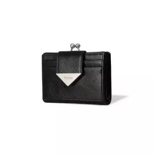 FENNEC CRINKLE TRIANGLE FRAME BRIDGE WALLET - BLACK 2089433