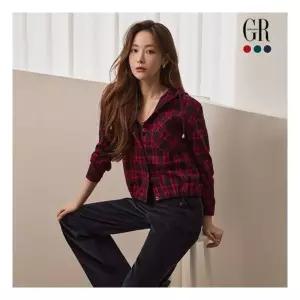 조르쥬 레쉬 체크 후드 셔츠 점퍼 3종