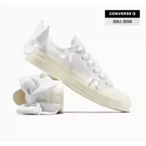 [매장정품] 컨버스 A15192C 척70 리본 로우 캔버스 스니커즈 단화 운동화 화이트