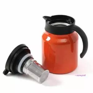 예쁜 보온 휴대용 주전자 미니 캠핑 온도창bcd297