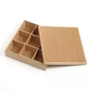 [JED] 수납보관함 9칸 덮개형 공간박스 대나무