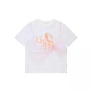 키르시 KIRSH 컬렉션 리워크 그래픽 티셔츠 멜란지 그레이 J32C2CRS05GYM