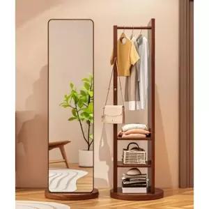 전신거울 행거 드레스룸 롱코트 스탠드 회전