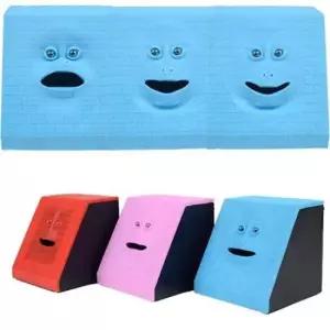 [문구/오피스] 동전먹는 얼굴저금통 1P 입 움직이는 페이스 뱅크