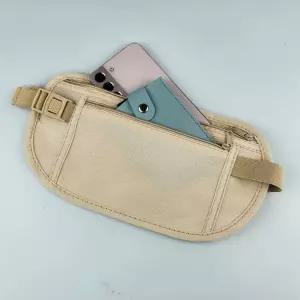 슬림 힙색 남성 슬링백 운동 허리 파우치 베이지 조깅 가방