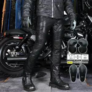 할리가죽바지 오토바이 라이더 할리 소가죽 팬츠 바이크