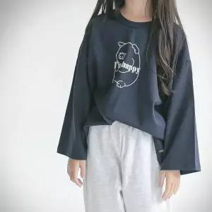 교보문고 맘스메이드 예루예나아동 박스티 면 오버핏 해피