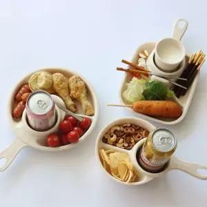 티본 손잡이 미니식판 시리즈 손잡이식판 미니식판 캠핑접시 압접시