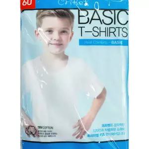 정아 트라이 남아 반팔런닝 5개 흰색티 아동런닝 유아 어린이속옷 주니어