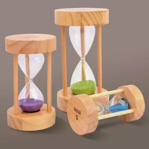 모래시계 15분 반신욕 타이머 우드 유리 모래시계 모래시계 심플모래시계