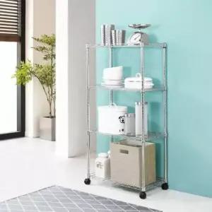 [생활] 철제 이동식 4단 메탈선반 수납 메탈렉 600