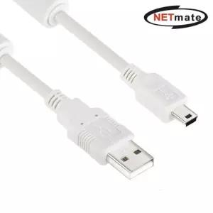 NETmate USB 2.0 미니5핀 케이블 3M USB2.0케이블 USB케이블 미니5핀케이블