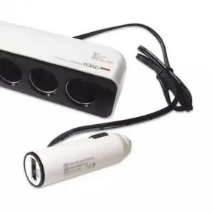 [CAR] 3구 어댑터 차량용 USB 충전 플러그 시거잭 멀티 소켓