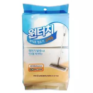 삼정 (원터치 정전기청소기 교체용 60p)막대 밀대걸레 청소포리필