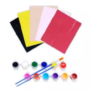 한지 5장 아크릴물감 세트 만들기재료 한지 아크릴물감 만들기재료