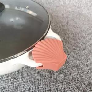 인테리어 조개모양 주방용 실리콘 오븐 냄비집게 2P세트