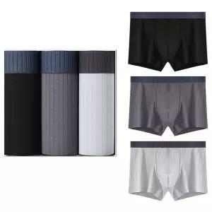 남성속옷 사각 드로우즈 면 쿨 통기성 팬티 3종세트 남자사각팬티