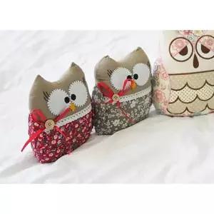 [골드스마일]귀여운 패브릭 부엉이 인형 1P 선물 인테리어 데코용 선반장식