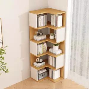 모서리책장 코너 수납장 책꽂이 책장 수납 선반 모서리 코너장