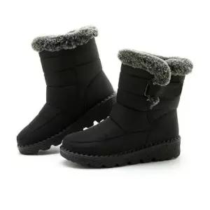 여성통굽부츠 양털 부츠 패딩 방한화 퍼안감 포근 겨울 신발