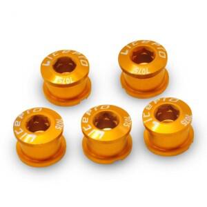 호환 Litepro 접이식 자전거 단일 체인 링 볼트 5PCS MTB 산악 크랭크 셋 나사 휠 스프로킷 너트