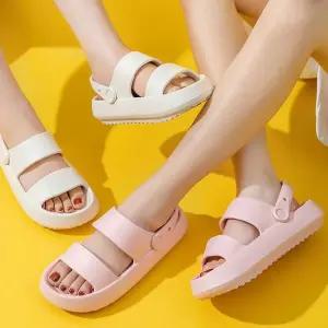 여자 학생 슬리퍼 푹신 통굽 샌들 비올때 편한 신발 kqw7+5rwj