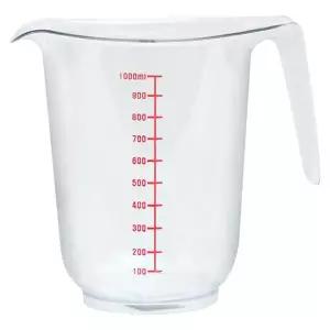 [하프클럽/브이와이]투명 계량컵 개량컵 눈금 플라스틱 쌀 1000ml 2P