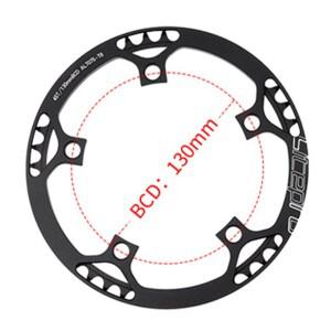 호환 Litepro 45 47 53 56 58T 단일 체인 링 접이식 MTB 자전거 크랭크 BCD 130Mm 라운드 스프로킷 도로 합