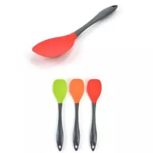 베이킹주걱 실리콘 서빙스푼 볶음주걱 길이 색상랜덤 4호 30.3cm