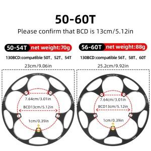 호환 VXM 도로 자전거 110BCD 50T 52T 54T 56T 58T 60T 좁은 와이드 체인 휠 보호 패널 기어 링 커버 부품