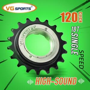 호환 1개 18T VG 스포츠 싱글 스피드 자전거 프리휠 1단 호환 나사형 프리허브 교체 부품