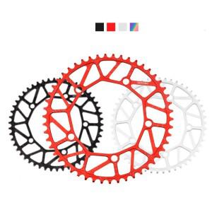 호환 Liteproelite 자전거 크랭크 체인휠  접이식 풀 할로우 라운드  48T  50T  BCD130  56T