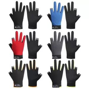 낚시장갑 남녀공용 겨울 낚시 장갑 2 컷 손가락 없는 통기성 미끄럼 방지 의류 페스카 피트니스용 1 쌍