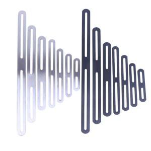 1Pcs 두꺼운 스테인레스 스틸 스트레이트 앵글 가구 커넥터 브래킷 플랫 180도 고정 실버 블랙 홀더