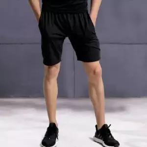 남성 블랙색상 무지 신축성최강 스포츠 기능성 반바지