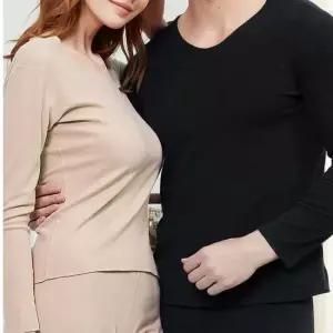 따뜻한 겨울 남성 여성 심리스 보온 발열 내복 세트