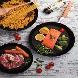 [하프클럽/브이와이]프라이팬 주방팬 우드손잡 24cm 1P