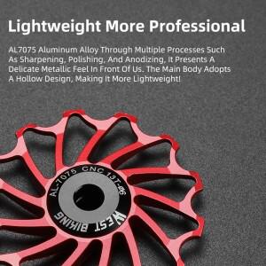 호환 WEST BIKING 11T/13T 세라믹 베어링 후면 가이드 휠 산악 자키 변속기 풀리 롤러 사이클링 부품