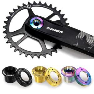 호환 위험 티타늄 합금 크랭크 볼트 잠금 나사(크랭크 DUB 캡 포함) 암 SRAM NX-GX-XX1-EAGLE용 자전거 크