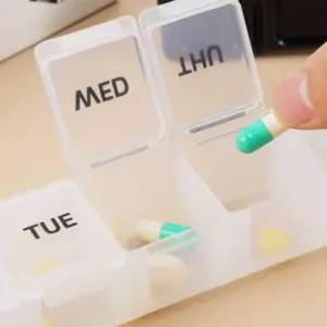 알약케이스 약통 7칸 요일별 일주일 휴대용 흰색 ZWE5D517
