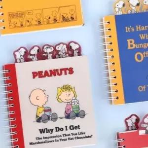 [문구] 스누피 하드커버 인덱스 스프링 유선 노트 2P 연습장