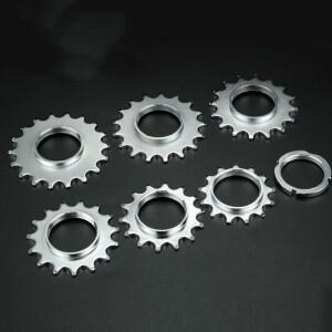 호환 고정 기어 자전거 휠 톱니 스프로킷  잠금 링 포함  픽시 트랙 허브용 사이클링 액세서리  13t  18t