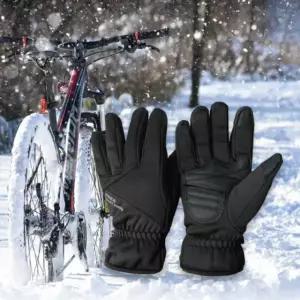 MTB 자전거 장갑 고급 방한 방풍 기모 Jvu2+8FhI